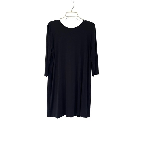 J Jill Wearever Collection Black Dress Large Petit - Picture 1 of 5